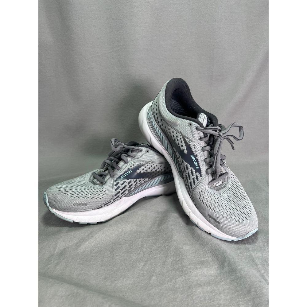 Brooks Adrenaline GTS 21 Running Shoes Gray Blue Athletic Gorpcore 8.5 Wide